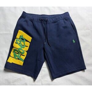 Polo Ralph Lauren Fleece Spellout Shorts Size S Navy Blue Men’s Performance